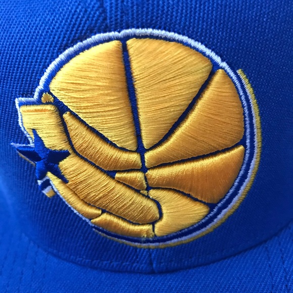 🏀 GSW NBA Hardwood Classics Mitchell & Ness SnapBack hat cap 🧢 OSFA - Picture 2 of 4